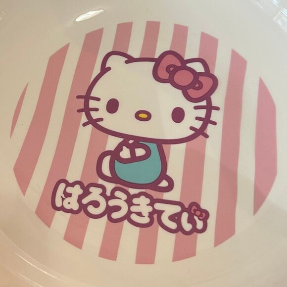 Kawaii Hello Kitty Strawberry Milk Tea Ramen Bowl Dish Set - Picture 3 of 8